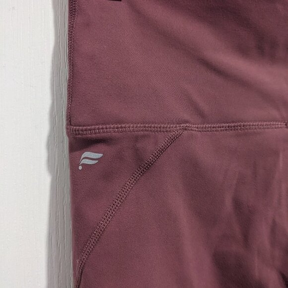Fabletics | Cashel Foldover PureLuxe Legging in Dark Rouge - Picture 5 of 9